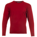 ProQuip Lambswool Water Repellent Crew Neck Golf Sweater - Autumn Red