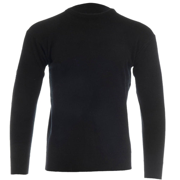 ProQuip Lambswool Water Repellent Crew Neck Golf Sweater - Black