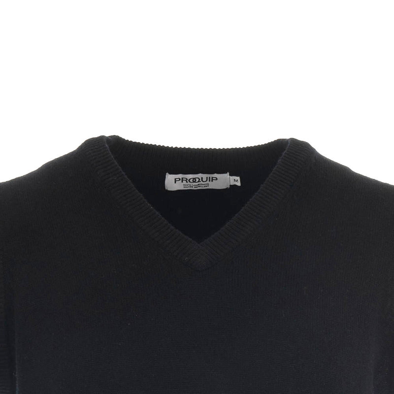 ProQuip Lambswool Water Repellent Golf Slipover - Black