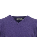 ProQuip Lambswool Water Repellent V Neck Golf Sweater - Purple