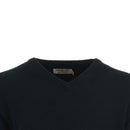ProQuip Lambswool Water Repellent V Neck Golf Sweater - Black