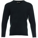 ProQuip Lambswool Water Repellent V Neck Golf Sweater - Black