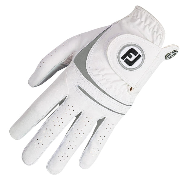 FootJoy Ladies WeatherSof Golf Glove - White Grey