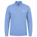 Callaway 1/4 Zip Blended Merino Sweater - Mid Vista Blue