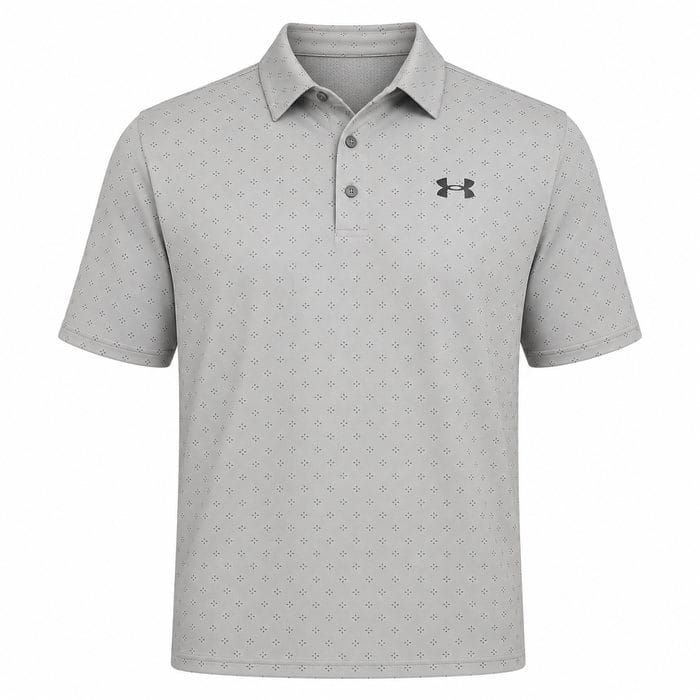 Under Armour Playoff 3.0 Printed Polo Shirt - Clay Green/Titanium/Black