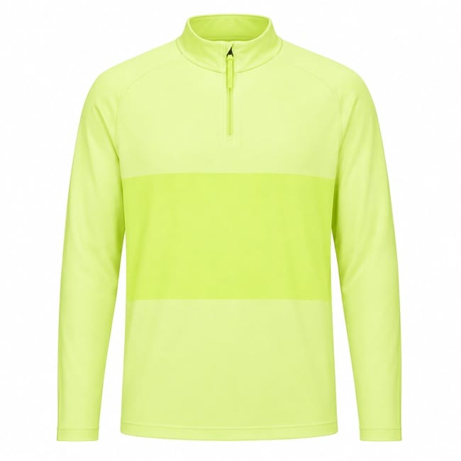 Nike Dry Vapor 1/2 Zip Golf Sweater - Lemon Twist/White/Black