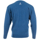 ProQuip Lambswool Water Repellent V Neck Golf Sweater - Mariner Blue