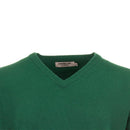 ProQuip Lambswool Water Repellent V Neck Golf Sweater - Grove Green