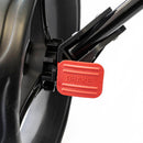 EzeGlide Compact+ Premium 3-Wheel Push Trolley - Black/Red