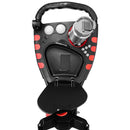 EzeGlide Compact+ Premium 3-Wheel Push Trolley - Black/Red