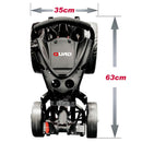 EzeGlide Compact Quad Push Golf Trolley Black