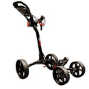 EzeGlide Compact Quad Push Golf Trolley Black