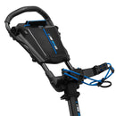 EzeGlide Bolt 2 3-Wheel Push Trolley - Matt Black/Blue