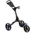 EzeGlide Bolt 2 3-Wheel Push Trolley - Matt Black/Blue