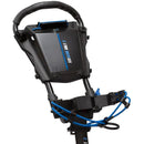 EzeGlide Bolt 2 3-Wheel Push Trolley - Matt Black/Blue