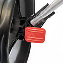 EzeGlide Compact+ Premium 3-Wheel Push Trolley - Silver/Red