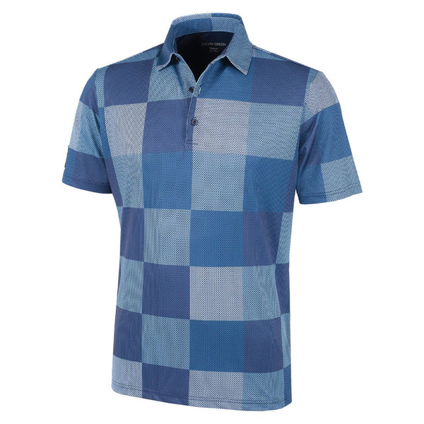 Galvin Green Mac Polo Shirt - Navy/Blue Bell
