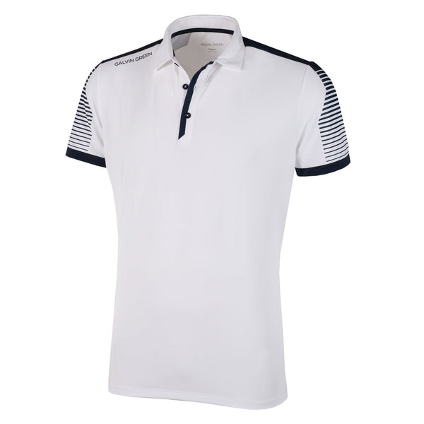 Galvin Green Marcus Polo Shirt V8+ - White/Navy