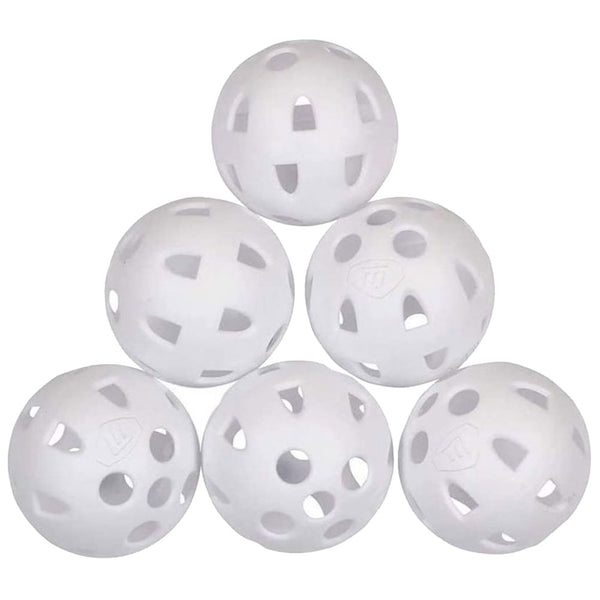 Masters Airflow XP Practice Balls (6 Pack) in Eco Pack - White