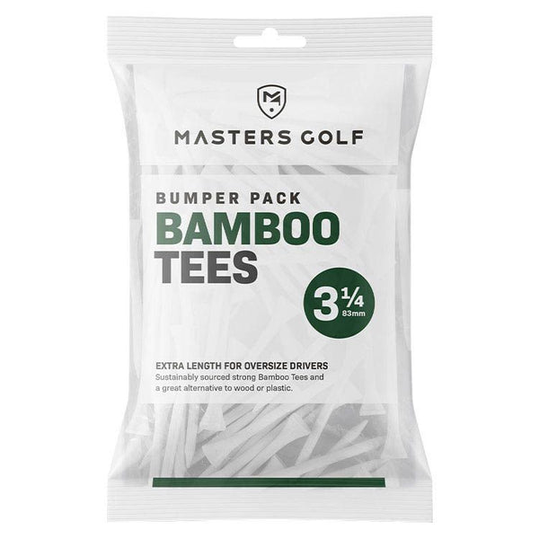 Masters Bamboo 3 1/4" Tees - White Bag 15 Pack