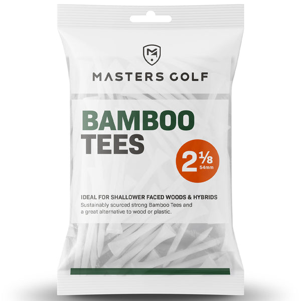 Masters Bamboo Tees 2 1/8 Inch White Tees - Pack of 25