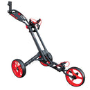 iCart One Compact 3 Wheel Trolley - Grey/Red