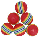Masters Lite Flite Foam Practice Balls (6 Pack) in Eco Pack - Multi