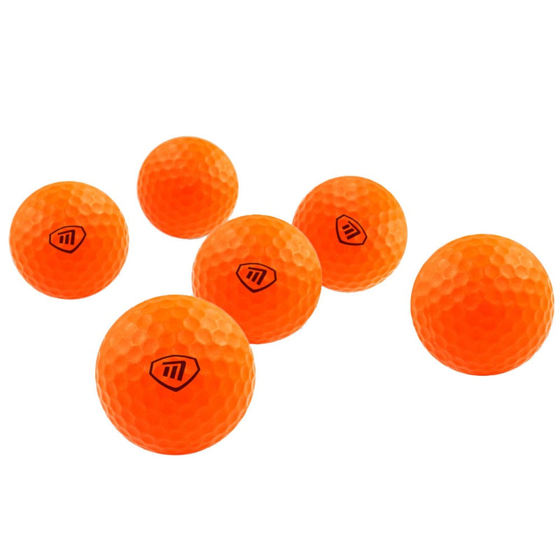 Masters Lite Flite Foam Practice Balls (6 Pack) in Eco Bag - Orange