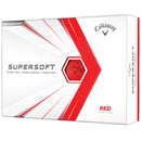 Callaway Supersoft Golf Balls - Matte Red - 12 Pack