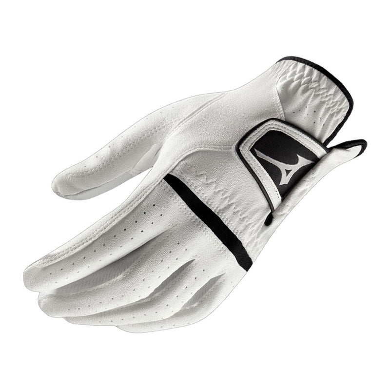 Mizuno Comp Leather Golf Glove - White - 3 Pack