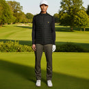 Lyle & Scott Hybrid Quilted Full Zip Golf Gilet - Jet Black