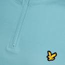 Lyle & Scott Golf Core Quarter Zip Midlayer - Aquamarine Blue