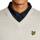 Lyle & Scott Golf V Neck Light Weight Vest - Cloud