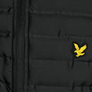 Lyle & Scott Hybrid Quilted Full Zip Golf Gilet - Jet Black