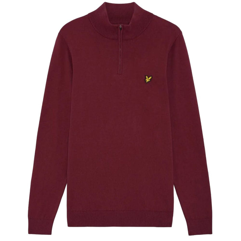 Lyle & Scott Golf 1/4 Zip Jumper - Plum