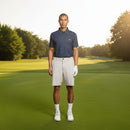 Lyle & Scott Golf Argyle Print Polo Shirt - Navy Peony