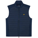 Lyle & Scott Hybrid Quilted Full Zip Golf Gilet - Ryder Blue