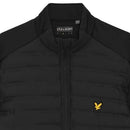 Lyle & Scott Hybrid Quilted Full Zip Golf Jacket - Jet Black