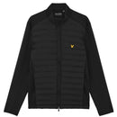 Lyle & Scott Hybrid Quilted Full Zip Golf Jacket - Jet Black