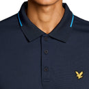 Lyle & Scott Golf 1874 Tipped Tech Polo Shirt - Dark Navy