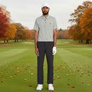 Lyle & Scott Golf Microstripe Polo Shirt - Cactus Green/Soft Grass
