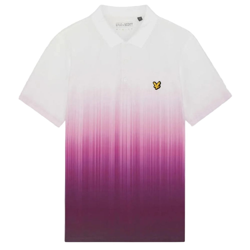 Lyle & Scott Golf Gradient Polo Shirt - Techno Purple