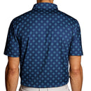 Lyle & Scott Golf Argyle Print Polo Shirt - Navy Peony