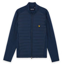 Lyle & Scott Hybrid Quilted Full Zip Golf Jacket - Ryder Blue