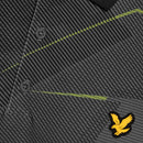 Lyle & Scott Golf Geometric Print Polo Shirt - Jet Black