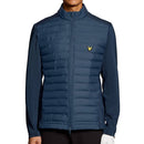 Lyle & Scott Hybrid Quilted Full Zip Golf Jacket - Ryder Blue