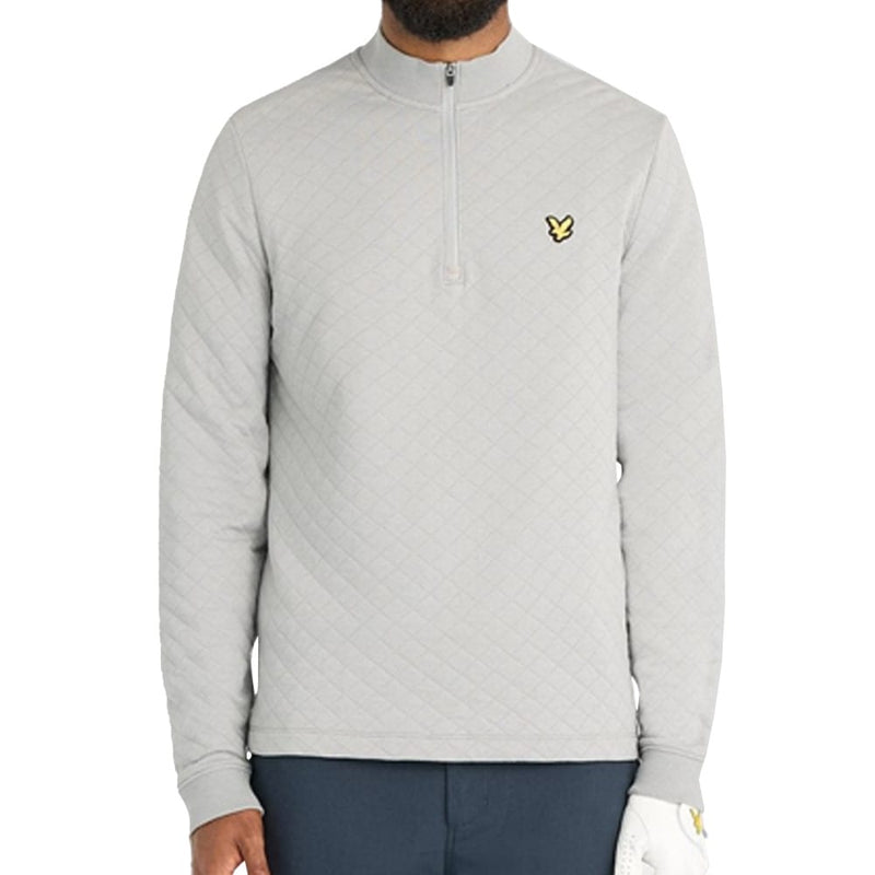 Lyle & Scott Golf Quilted 1/2 Zip Midlayer - Ultimate Grey