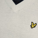 Lyle & Scott Golf V Neck Light Weight Vest - Cloud