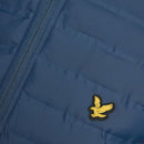 Lyle & Scott Hybrid Quilted Full Zip Golf Jacket - Ryder Blue