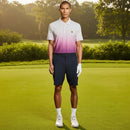 Lyle & Scott Golf Gradient Polo Shirt - Techno Purple